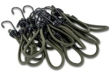 20x Expanderschlinge Expanderhaken Spanngummi Planenspanner Expander Signal OLIV