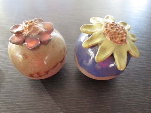 Rosenkugel keramik handarbeit - rosenkugel,