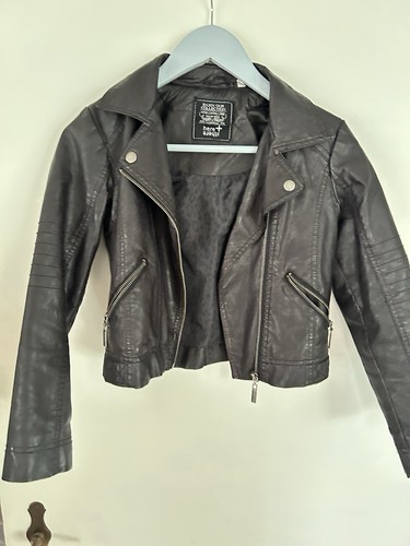 Lederjacke aus kunstleder - kunstleder,