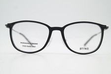 Brille STING COUNTDOWN 1 VST161  Schwarz Weiß Oval Brillengestell eyeglasses Neu