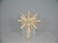 Holz geschnitzt HEILIGER GEIST MIT SCHEIN H 16 cm neu Heiliggeisttaube Hl. Geist