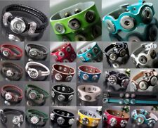 Lederarmband Druckknopf