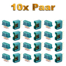 ✅ 10 Paar 20 Stück MPX 6Pin Hochstromstecker Stecker Buchse Multiplex kompatibel