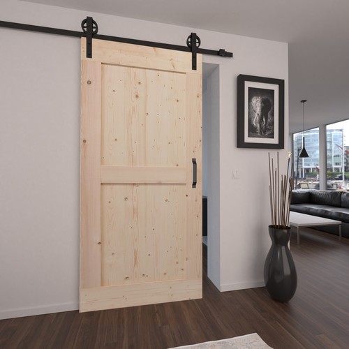 Holzschiebetür komplett set - holzschiebetür,