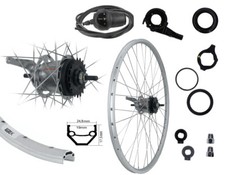 28" Hinterrad Shimano 7 Gang Nexus Nabenschaltung mit Rücktritt silber + Zubehör