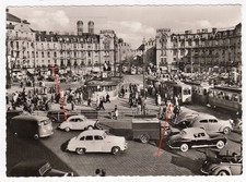 AK München Karlsplatz Stachus Tram Straßenbahn Stempel Autos Oldtimer gelaufen