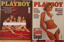 PLAYBOY  2 Magazine: 01 Januar 1999 + 03  März 1999. Playmates + Giulia Siegel