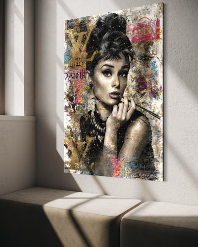 Audrey hepburn leinwand - audrey,