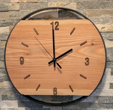 Wanduhr 11: 34,5cm, Handmade