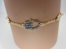 Neu 14k Gelbgold Blauer Saphir