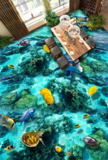 3D See Fisch C871 Fußboden