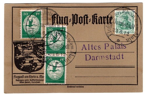 Zeppelin flugpost 1912 flug - flugpost,