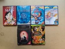 Walt Disney Klassiker DVD 6x Film Sammlung Dschungelbuch Mulan Bernhard Bianca