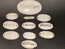 Antike Porzellan Schilder 11