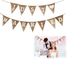 Just Married Girlande,Schild