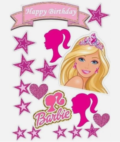 Essbar barbie tortenaufleger - essbar,