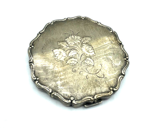 Antik 835 silber puderdose - 835,