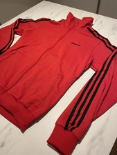 Adidas Firebird Jacke Trainingsjacke vintage rot schwarz Größe S Herren