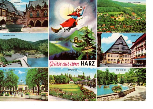 Ansichtskarte beschrieben harz - beschrieben,