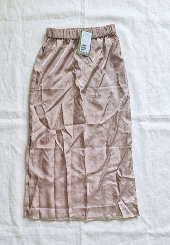 Satin maxirock midi - h&m,