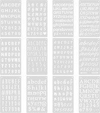 Buchstaben Schablone 12 Stück