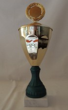 1 Pokal XL Imposant groß Höhe 41cm mit Gravur + Emblem II. Wahl #25253 (Sieger)