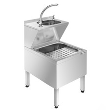 GGM Gastro Handwasch- & Ausgußbecken - Edelstahl - mit Mischbatterie &