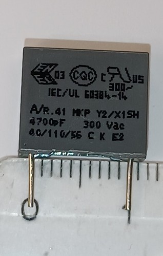 Kondensator r41 mkp y2 x1 - 1x, y2/x1
