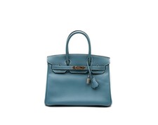 Hermès Birkin 30 Epsom Blue Jean Palladium Hardware
