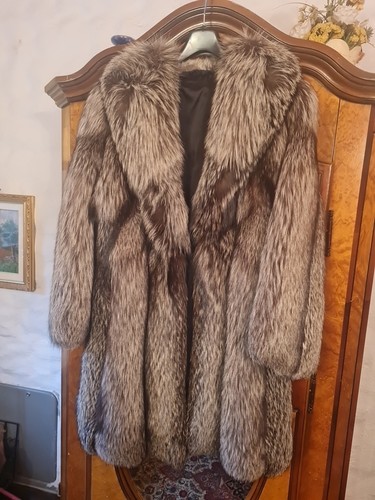 Pelzmantel silberfuchs - ,