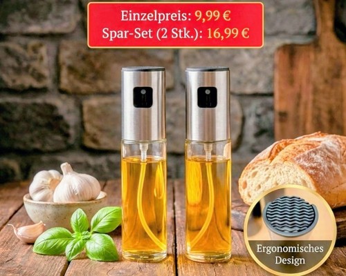Premium öl sprüher aus - aus, glas