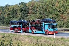 LKW Foto Scania Autotransporter Deutschland blau MOSOLF Kassbohrer #f3eu