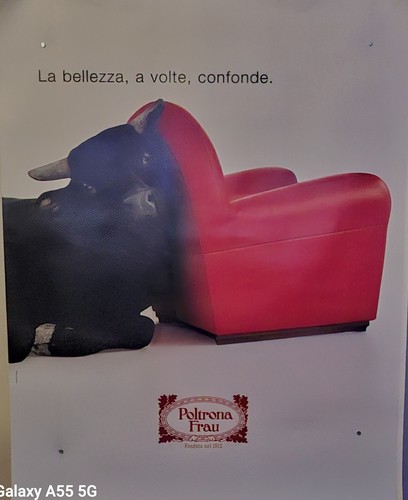 Poltrona frau werbeplakart - frau,