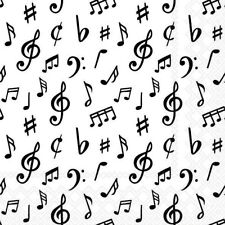 3 Servietten ~ Musik Noten Lieder Notenschlüssel