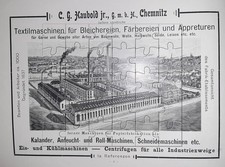 Große Werbeanzeige 1907 C.G