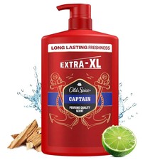 Old Spice Captain Shower Gel & Shampoo For Men 1000 Ml, 3-In-1 Body Hair