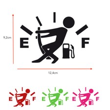 Tankanzeige leer Aufkleber