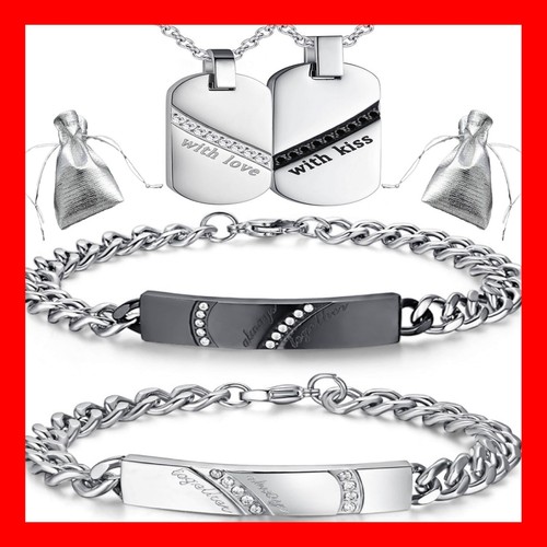 Edelstahl partner armband - edelstahl,
