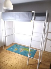 Hochbett für Kinder von Ikea VITVAL sehr guter Zustand! weiß/grau Abholung PLZ 5