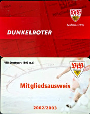 2 x VfB Stuttgart Mitgliedsausweise 2002/2003 + 2019