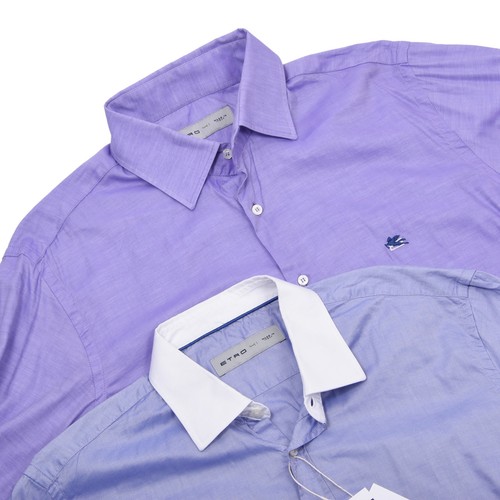 Etro hemden blau lila - hemden, 41