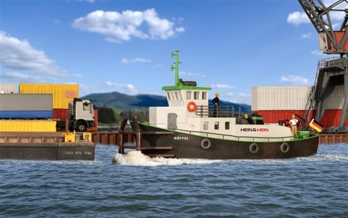 Schubschiff modellwelten - h0, schubschiff,