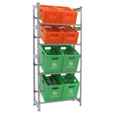 Getränkekistenregal Bierstiege Wasserkasten Halterung Cola 8 Kästen Garage GRAU