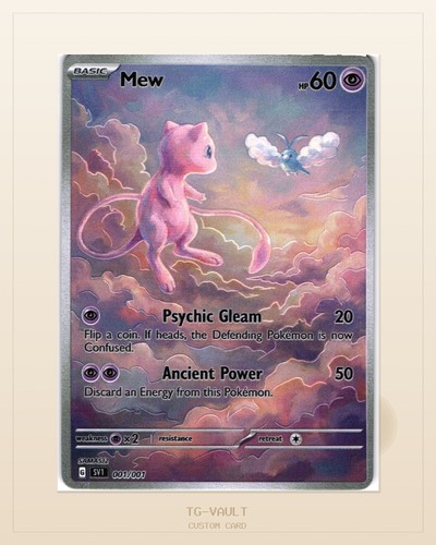 Mew dream sky artwork custom - mew,