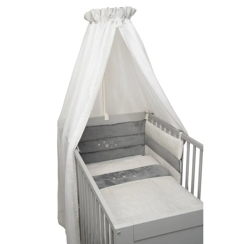 Sternchen grau bett set - bett-set, 3-tlg.