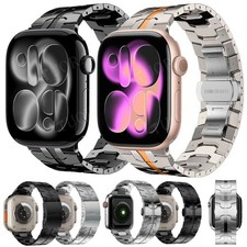 Für Apple Watch Ultra 3 49mm Series 11 10 9 8 7 6 5 SE 42-46mm Edelstahl Armband