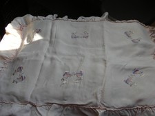 Sehr alte Kinderwagen (Zier-) Decke (über 70 Jahre alt), ca 55x38 ohne Rüschen