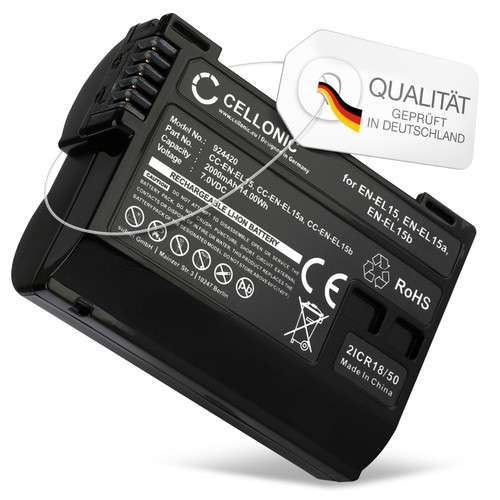 Akku für nikon 2000mah - akku, 1