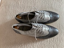 Damen Schnürschuh von "Jana" Gr. 7,5 (41) Weite H, silbern und grau, Top Zustand