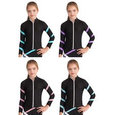 Mädchen Trainingsjacke Eislaufbekleidung Eiskunstlauf Eiskunstlauf Thermo Hose